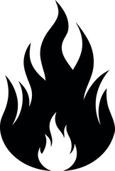 Fototapeta premium Fire Flame Silhouette