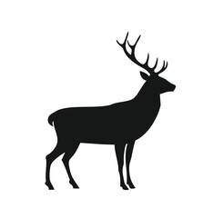 Majestic stag silhouette elegant wildlife animal