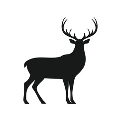 Fototapeta premium Majestic stag silhouette elegant wildlife design