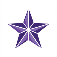 Obraz premium Star Line Design on Purple Glossy Polygon Texture Vector