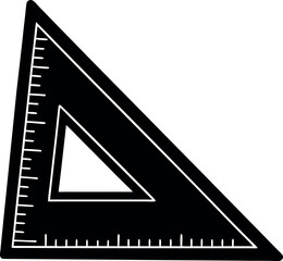 black and white triangle vector 