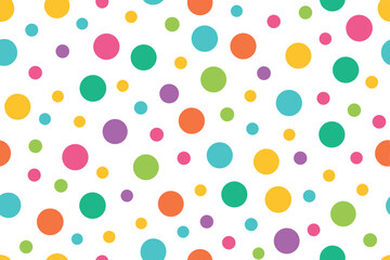 Playful Seamless Pattern with Colorful Polygons A Vibrant and Modern Texture for Backgrounds Textiles and Creative Design Projects Featuring Geometric