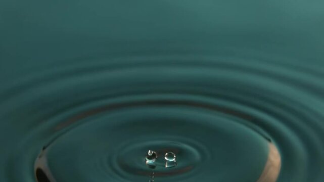 Ripples in water, water drop in the dark, Water droopy