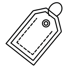 Blank paper price tags with barcodes are essential business communication tools, their design symbolizing vital product information and data