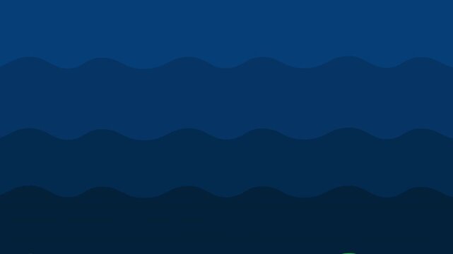 Blue wave transition animation moving vertically from bottom to top and bottom to top. 4K animated green screen transition for scene change, overlays, and video editing.