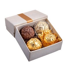 Gourmet Chocolate Truffles in Elegant Gift Box Ready for Special Occasion