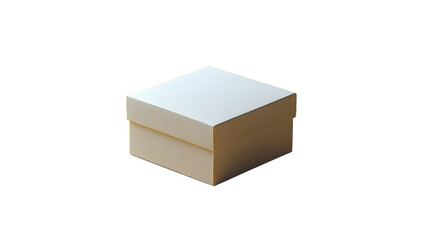Fototapeta premium White square gift box