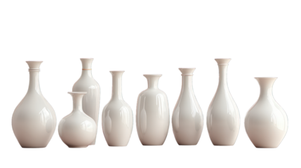 White vases collection