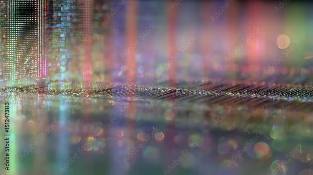Poster multiple layers within a photonic crystal structure reflect different wavelengths, resulting in a vi