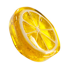 Vibrant Lemon Slice Candy Sweet Treat Dessert Yellow Citrus Fruit  Gummy Candy
