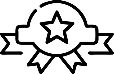 quality vector outline icon on white or transparent background