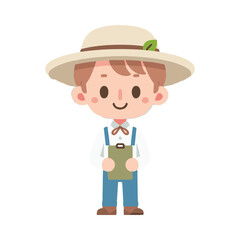 illustration design of a farmer