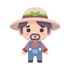illustration design of a farmer