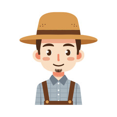 illustration design of a farmer