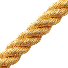 Luxurious Gold Rope Texture Detail Closeup Striking Elegant Twine Background Design Element