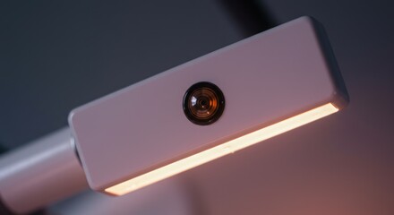 Modern White Lamp with Light