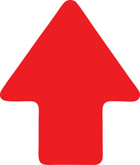 red arrow up icon