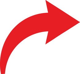 Forward icon vector, share arrow icons, reply, send, next, right arrows, curve arrows icons flat illustration isolated on white background.