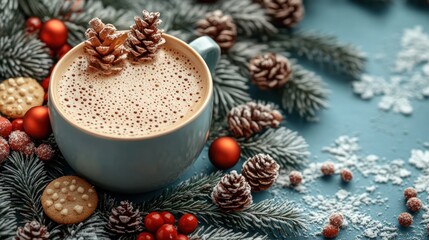 cappuccino latte with cinnamon