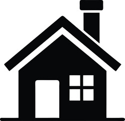 Web home flat icon for apps and websites