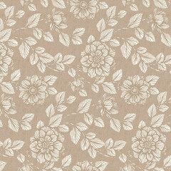 Distinctive Hand Illustrated Geometric Scroll and Floral Patterns