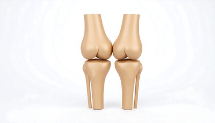 3D model of two human knees
