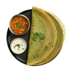 Authentic Andhra Pesarattu with Spicy Chutney