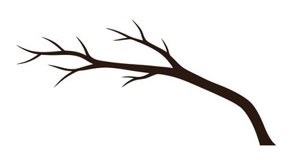 Tree Silhouette Collection in Flat Black Design