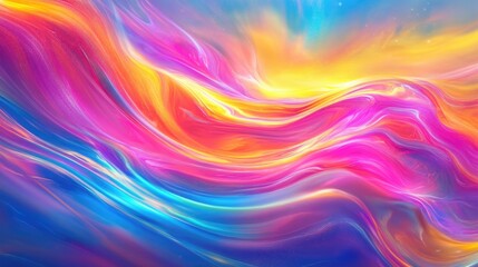 Obraz premium Holographic rainbow foil iridescent texture abstract hologram background. High quality photo