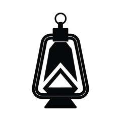 Obraz premium Camp Lantern Hanger Icon Vector Illustration