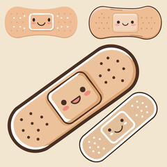 Cute Band-Aid Icons