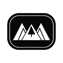 Camping Tray Icon Vector Illustration