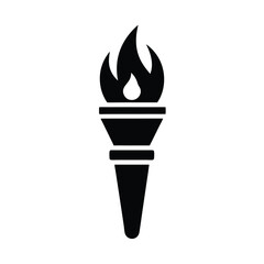 Emergency Torch Icon Vector Illustration