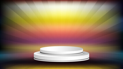 Glossy Chrome Mesh Gradient Display Vector