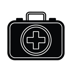 First Aid Pouch Icon Vector Illustration
