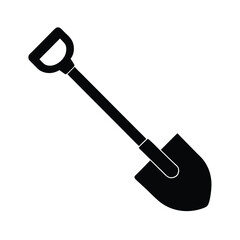 Folding Shovel Icon Vector Illustration