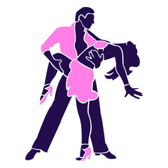 Dance pose leg wrap silhouette