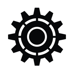 Gear Wheel Icon Vector Illustration