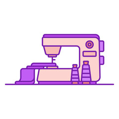 Mechanical sewing machine flat