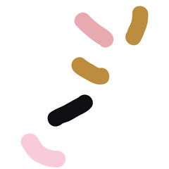 Color full Illustration featuring a cute kid style sketch drawn by hand with crayon, pencil, and chalk.