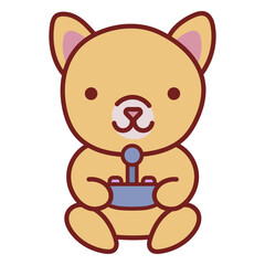 Baby cat cute animal gamer