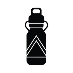 Hiking Water Bottle Cage Icon Vector Illustration