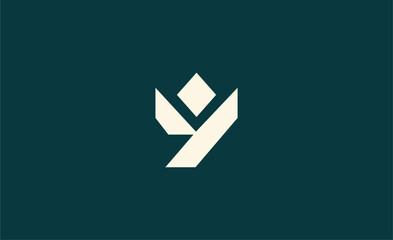 Crown Logo with Letter Y. Elegant, King, Royal and Premium concept for Luxury and jewellery Brand.