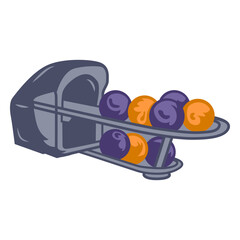 Ball return illustration bowling
