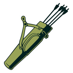Green arrow bag archery equipment 