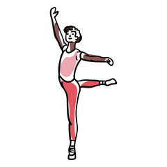 Delicate ballet dancer