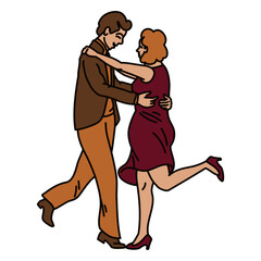 Ballroom dancing people