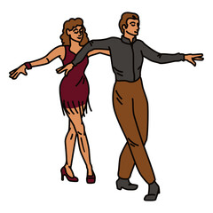 Ballroom traditional dance people