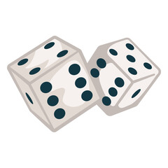 Two dice simple icon