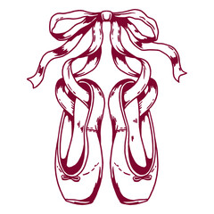 Romantic ballet shoes design © Vexels
